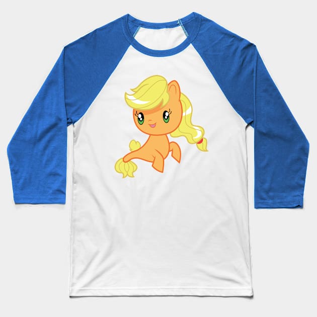 Seapony Applejack Baseball T-Shirt by CloudyGlow